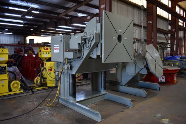 6000 lb. Koike Aronson #RGE60CS, gear elevated welding positioner, 12" COG, powered tilt, 48" x48" tbl., hand - Image 1