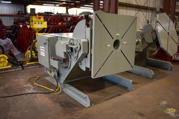 6000 lb. Koike Aronson #RGE60CS, gear elevated welding positioner, 12" COG, powered tilt, 48" x48" tbl., hand - Image 4