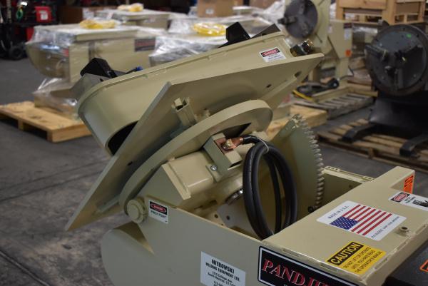 1500 lb. Pandjiris #15-4AB, welding positioner, Model A gripper chuck, variable speed, 24" x24" tbl., hand - Image 9