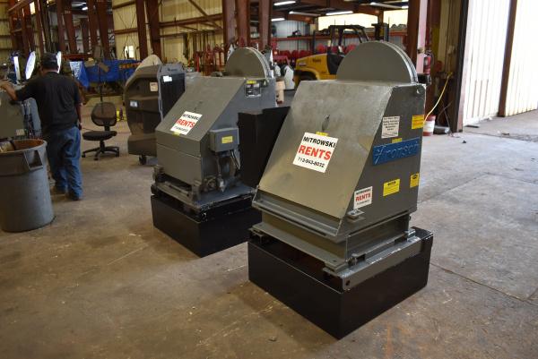 5000 lb. Aronson HS-2/TS-2, headstock & tailstock, 24" gripper chuck, hand pendant controller - Image 2