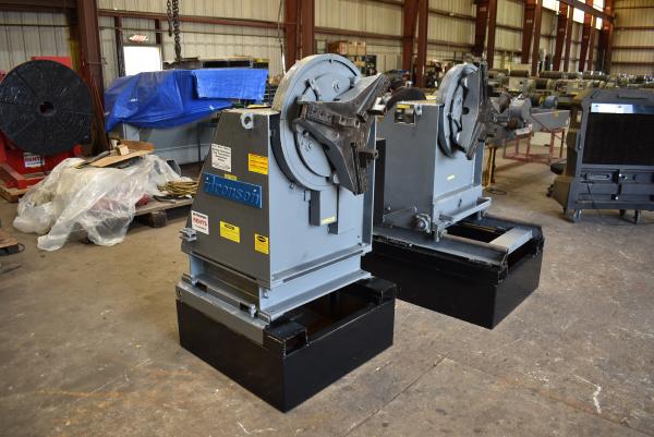 5000 lb. Aronson HS-2/TS-2, headstock & tailstock, 24" gripper chuck, hand pendant controller - Image 3