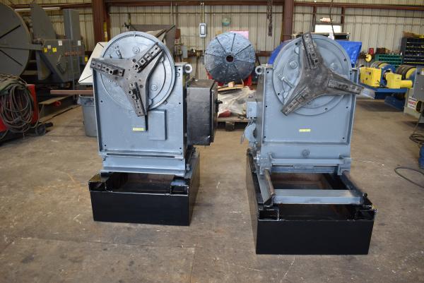 5000 lb. Aronson HS-2/TS-2, headstock & tailstock, 24" gripper chuck, hand pendant controller - Image 4