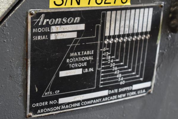 5000 lb. Aronson HS-2/TS-2, headstock & tailstock, 24" gripper chuck, hand pendant controller - Image 6