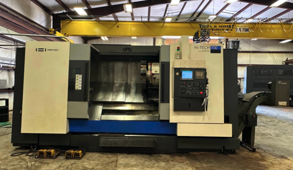 Hwacheon #Hi-Tech-700, CNC lathe, Fanuc 0i-TD, 35.4" swing, 24" chuck, 4.6" bar, 2012 - Image 1