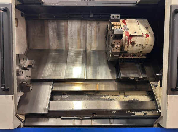Hwacheon #Hi-Tech-700, CNC lathe, Fanuc 0i-TD, 35.4" swing, 24" chuck, 4.6" bar, 2012 - Image 4