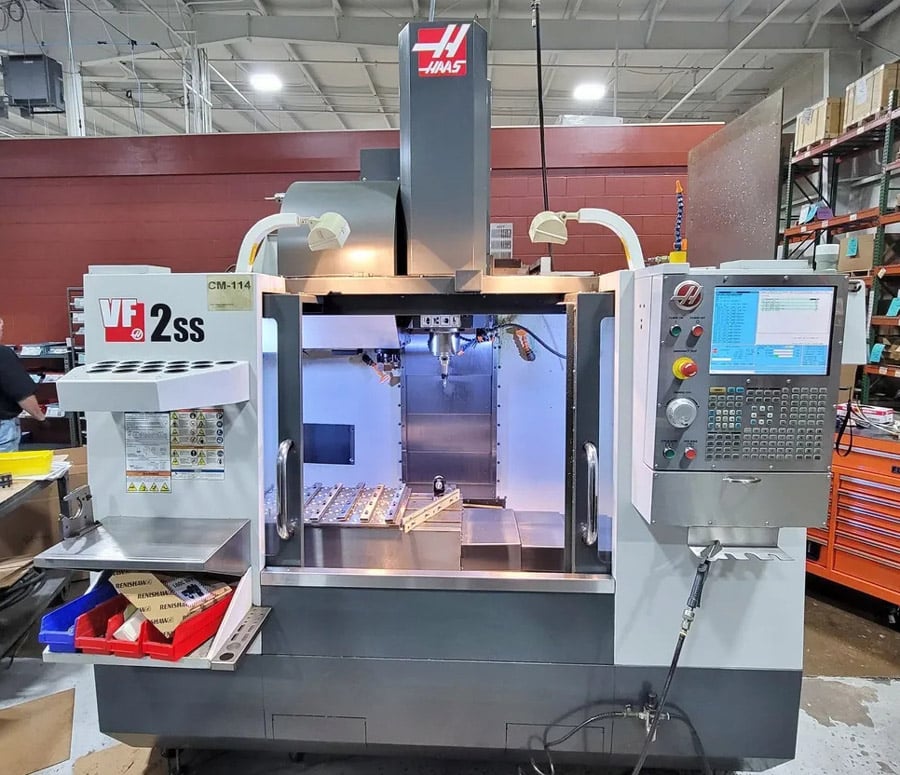 Haas #VF-2SS, CNC vertical machining center, 30" X, 16" Y, 20" Z, 12000 RPM, 24 side mount tool changer - Image 1