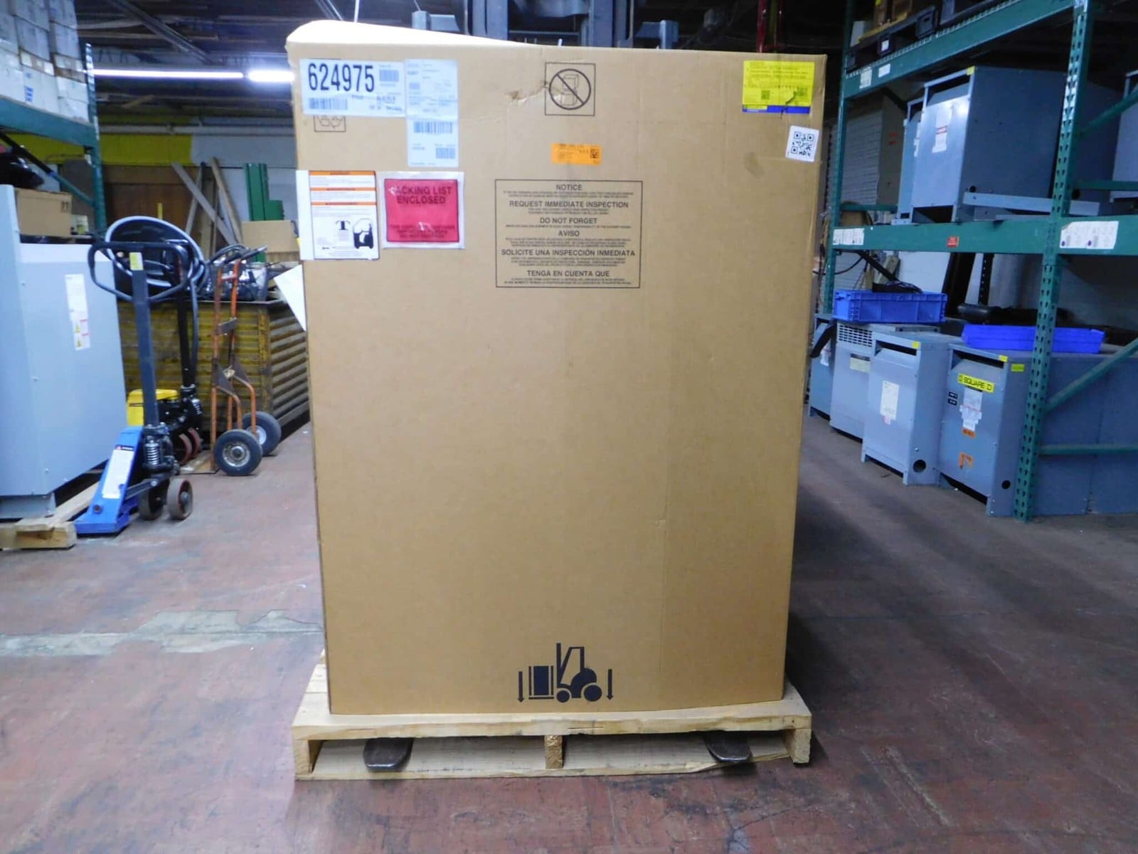 225 KVA 480 Delta Primary, 208Y/120 Secondary, Square D #EX225T3H, Dry Type Transformer, 3 Phase, new - Image 1