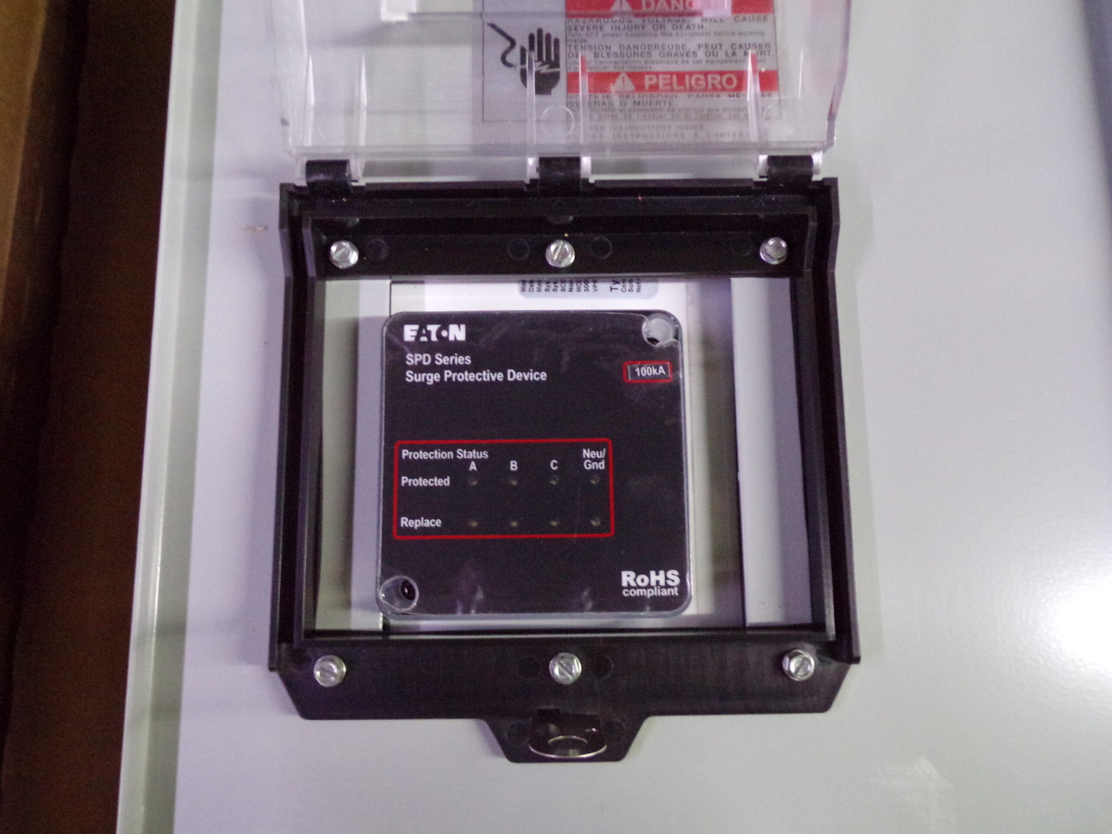 1200 Amps, Eaton #SPD100208Y1C, Surge Protective Device, 208Y/120 Volts, 1-3 phase, NEMA 3R enclosure, new - Image 4