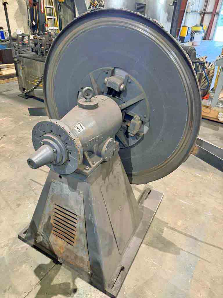 4000 lb. Littell #40-18, uncoiler, 18" width, 48" outside dimensions, 15"-20" ID, electric brake, 2 keepers - Image 2