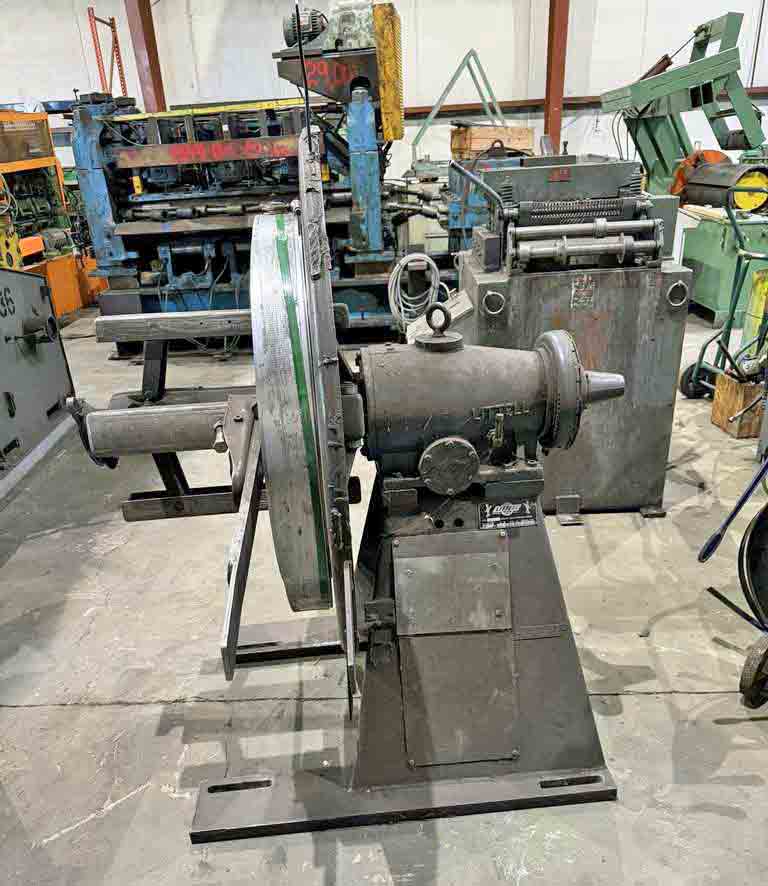 4000 lb. Littell #40-18, uncoiler, 18" width, 48" outside dimensions, 15"-20" ID, electric brake, 2 keepers - Image 4