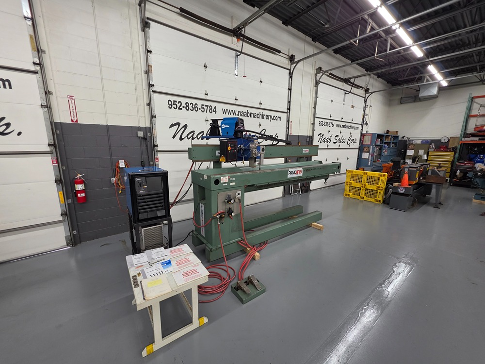 8' Pandjiris #96E8-36, Longitudinal Seam Welder, 8" ID - 36" outside dimension capacity, 0 -3/8" material - Image 1