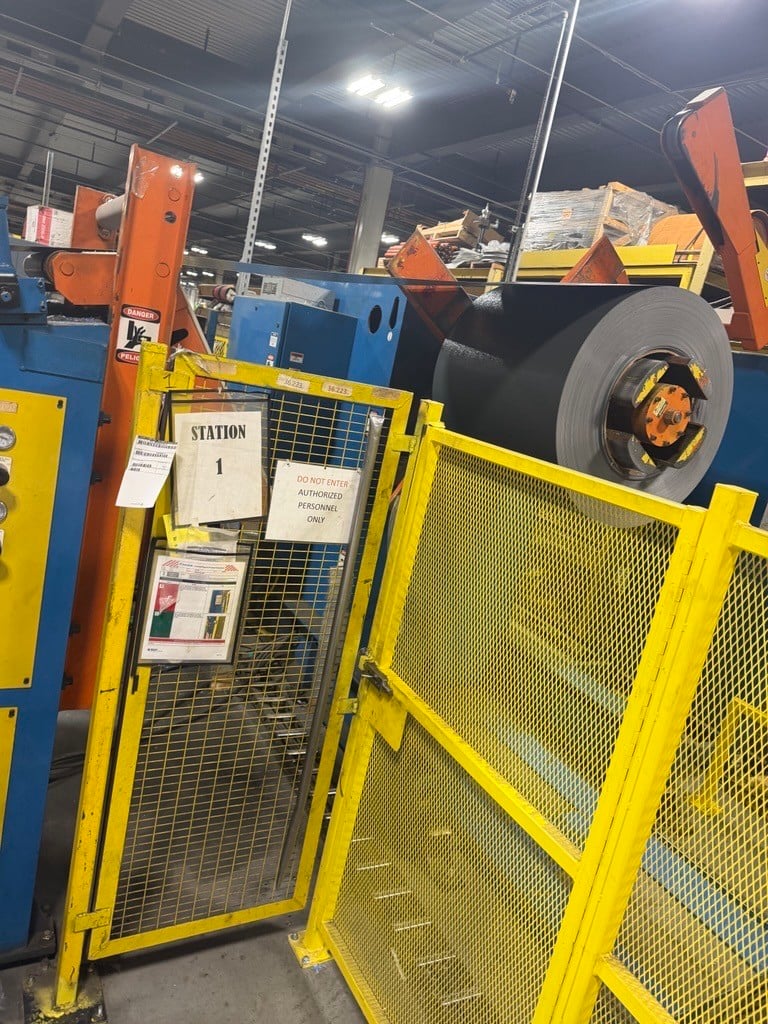 15000 lb. Feed Lease #R-15-36, conventional servo feed line, 37" W, 72" OD, 20"-24" ID, 7-rolls, 2014 - Image 3