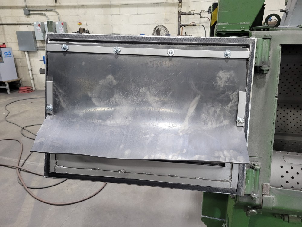 3 cu.ft. Goff #3BB-OS, Wheel Blast Cabinet/Tumble Blast Machine, 7.5 HP wheel, low head room, low hours, 480 - Image 4