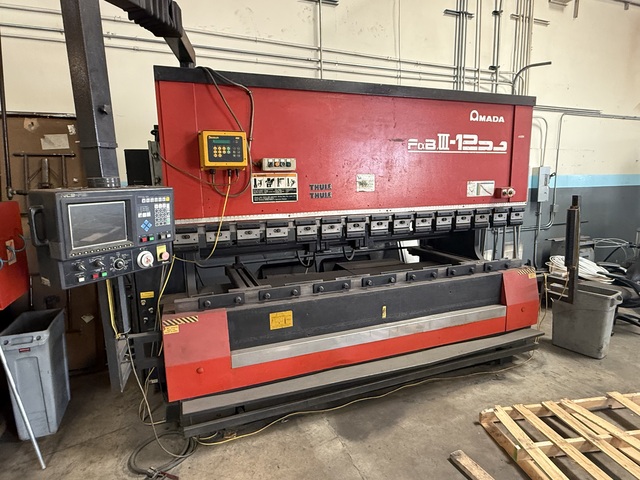 138 Ton, Amada #FBD-1253FS, CNC press brake, 9.8'OA, 106.3" between housing, 5.91" stroke, 15.75" throat - Image 1