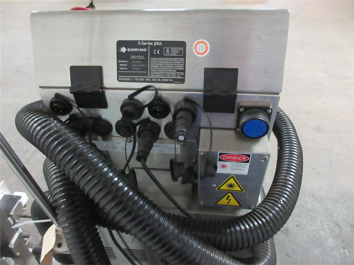 Domino #DPX-500, digital laser coder w/S100 laser, Stainless Steel cabinet, used, 2007, #12340A - Image 9