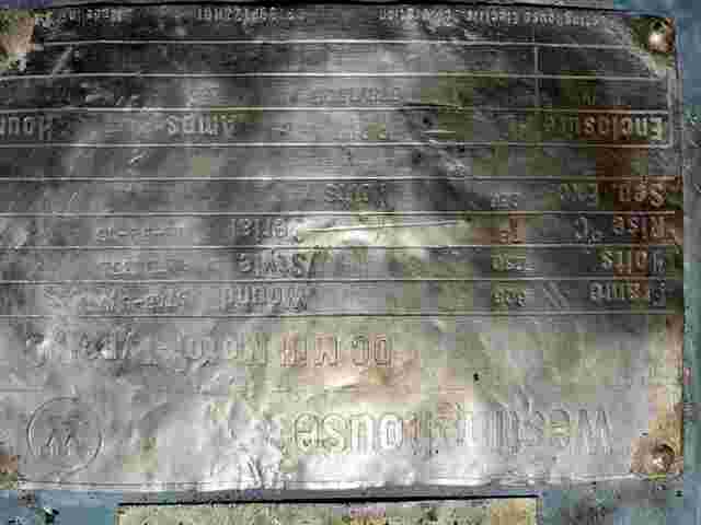 50/65 HP 575/1725 RPM Westinghouse, Frame MC808, TENV, Stab Shunt, 230 Volts, DC Crane and Mill Motor - Image 2