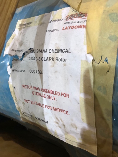 4548 ACFM, Clark #2BAC-8, centrifugal gas compressor, hydrogen booster service, 120/239 PSIA, turbine driven - Image 9