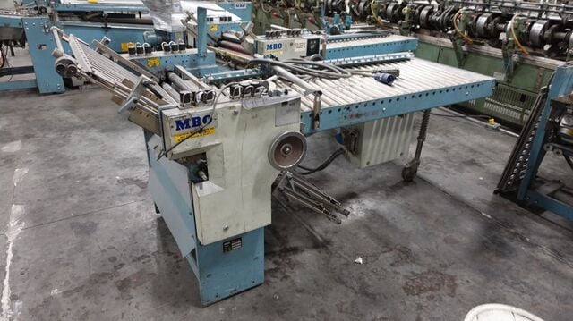 MBO #B26, Folder Line, LOT of 2, w/ Continuous Feeders, 4/4 Buckle Plates, 26" width, 26" x 40" sheet max - Image 10