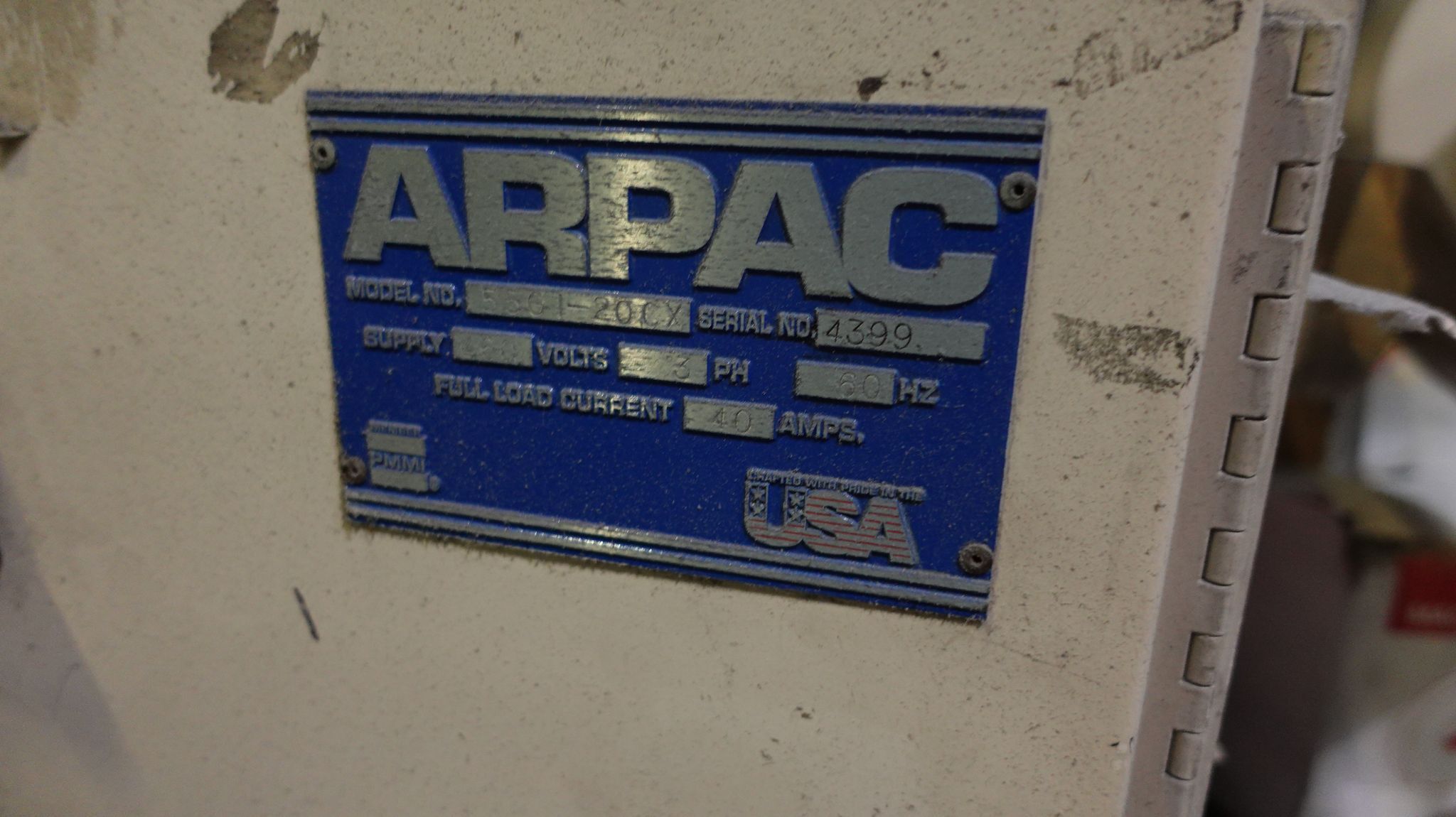Arpac #55GI-20CX, inline, continuous motion, shrink bundler, 55 PPM, 5" - 12" product width, 460 V. (5 - Image 5