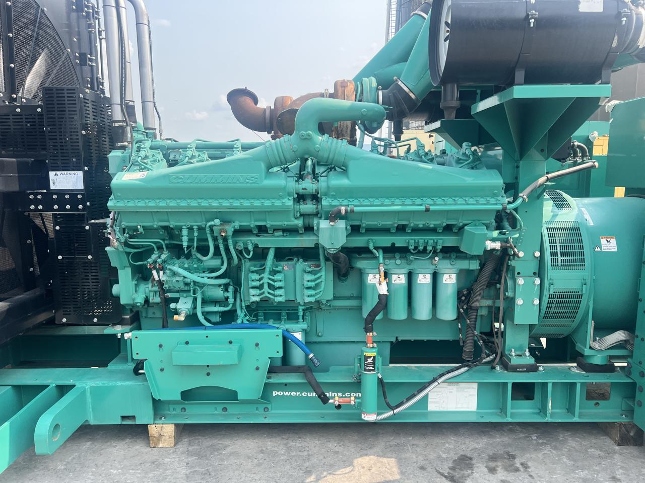 1500 KW Cummins #DQGAS-2160002, diesel generator set, 277/480 Volts, 3 phase, 5 hours, QSK50-G8 engine, EPA - Image 9