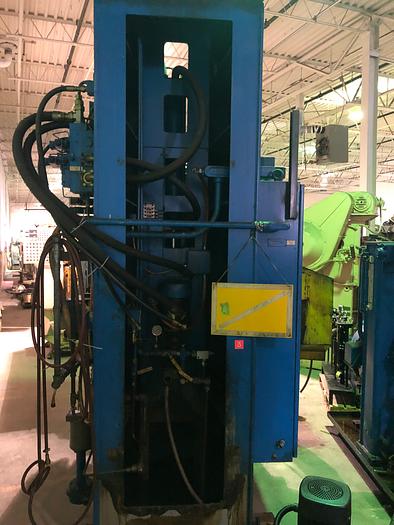 10 Ton x 30" stroke, Apex, vertical hydraulic table up broaching machine, chip conveyor, JIC controls, 1998 - Image 7