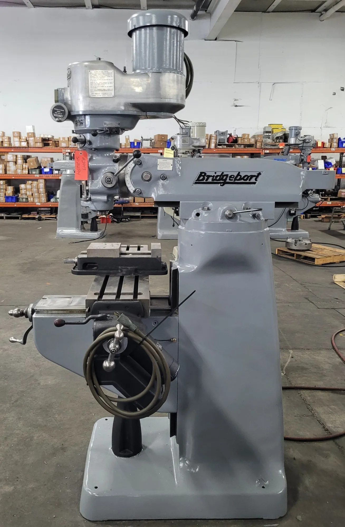Bridgeport #Series-1, vertical milling machine, 9" x 42" table, 31" to 36" X, 12" Y, 16" Z, 12" ram, 2 HP - Image 2