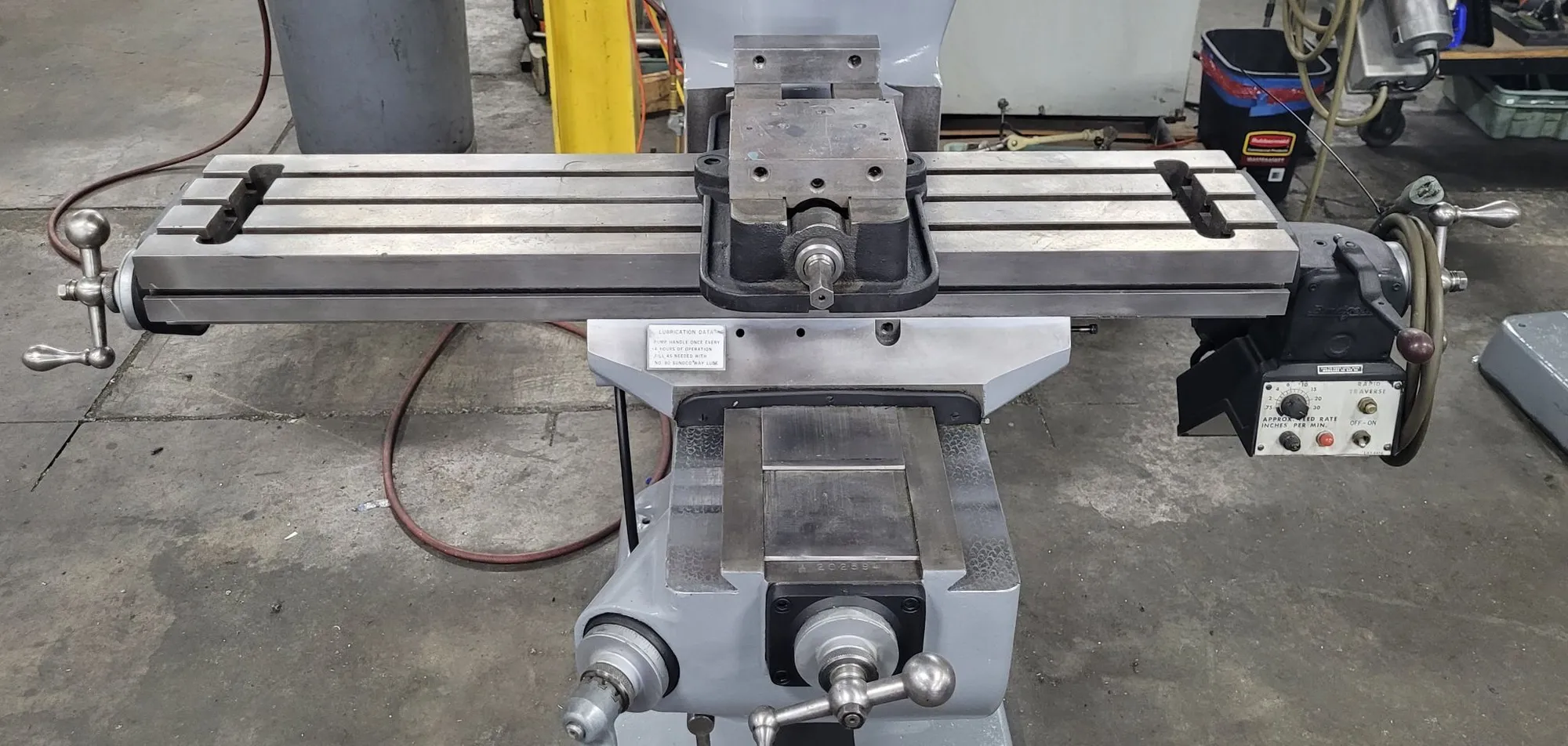 Bridgeport #Series-1, vertical milling machine, 9" x 42" table, 31" to 36" X, 12" Y, 16" Z, 12" ram, 2 HP - Image 8