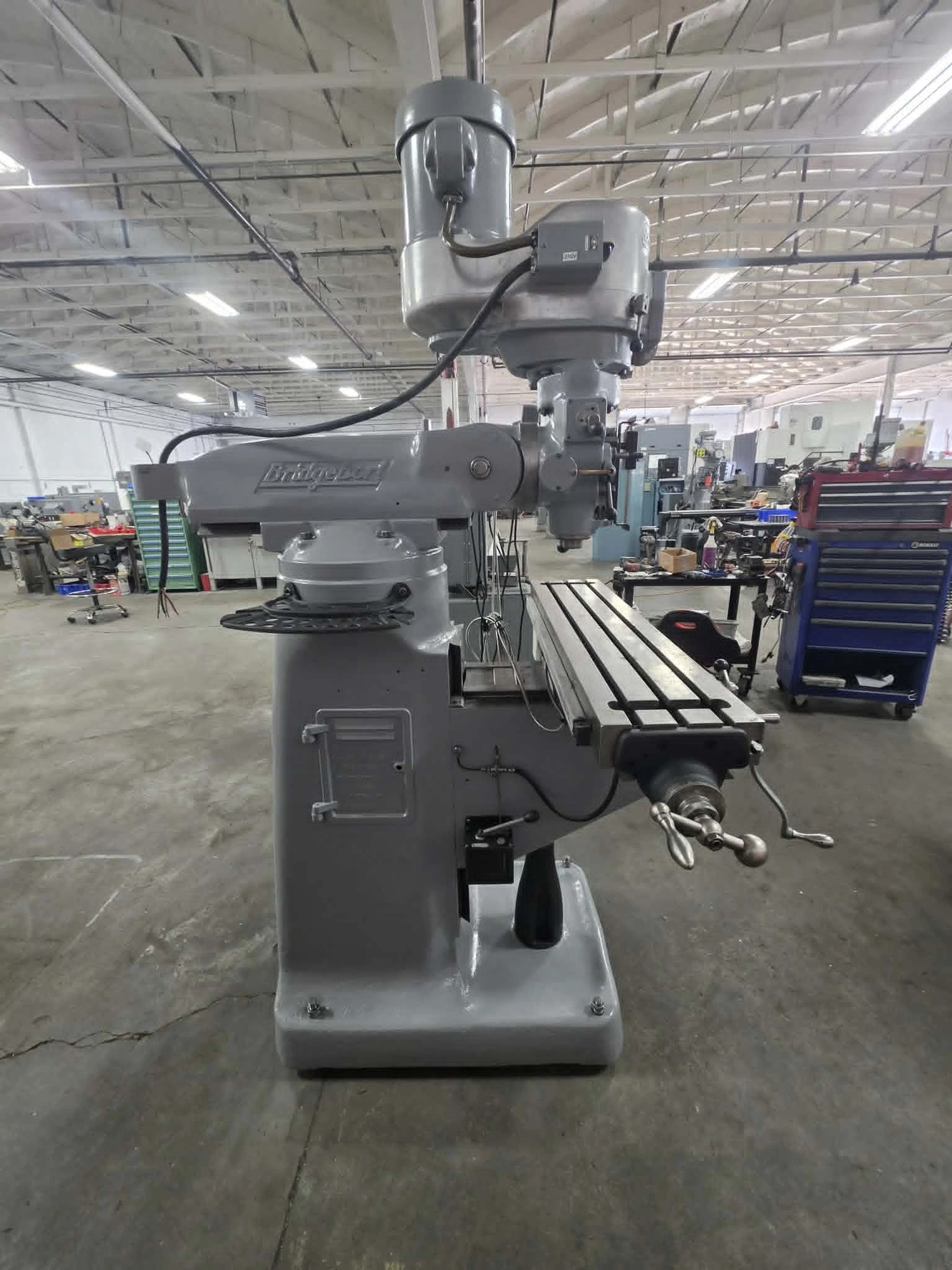 Bridgeport #Series-1, vertical milling machine, 9" x 42" table, 31" X, 12" Y, 16" Z, 12" ram, 1.5 HP, 60-4200 - Image 3