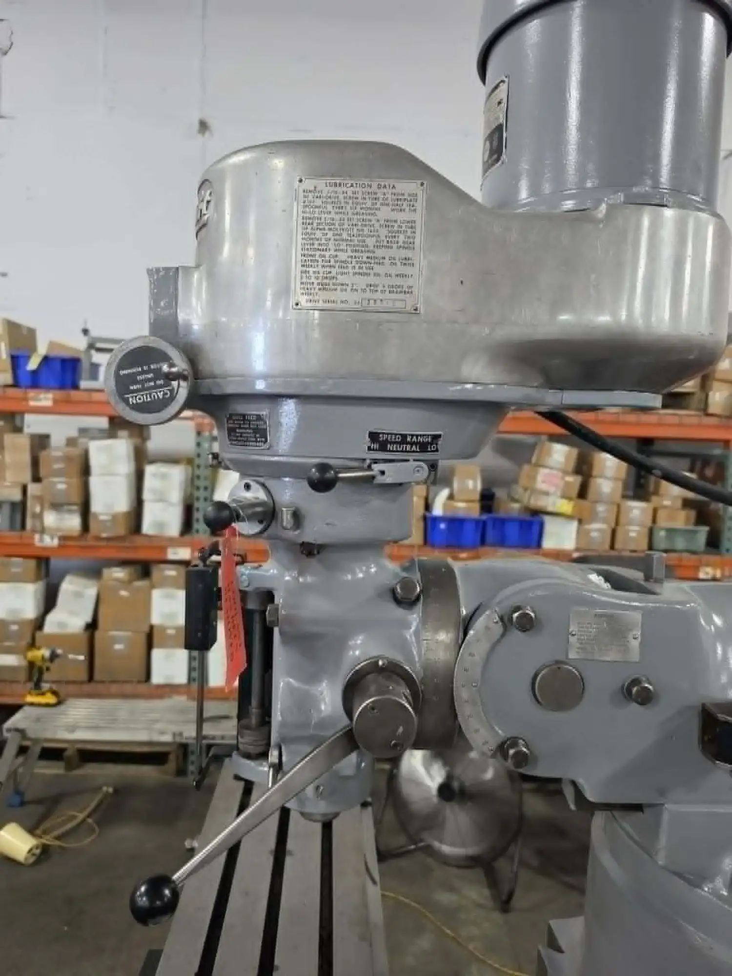 Bridgeport #Series-1, vertical milling machine, 9" x 42" table, 31" X, 12" Y, 16" Z, 12" ram, 1.5 HP, 60-4200 - Image 6