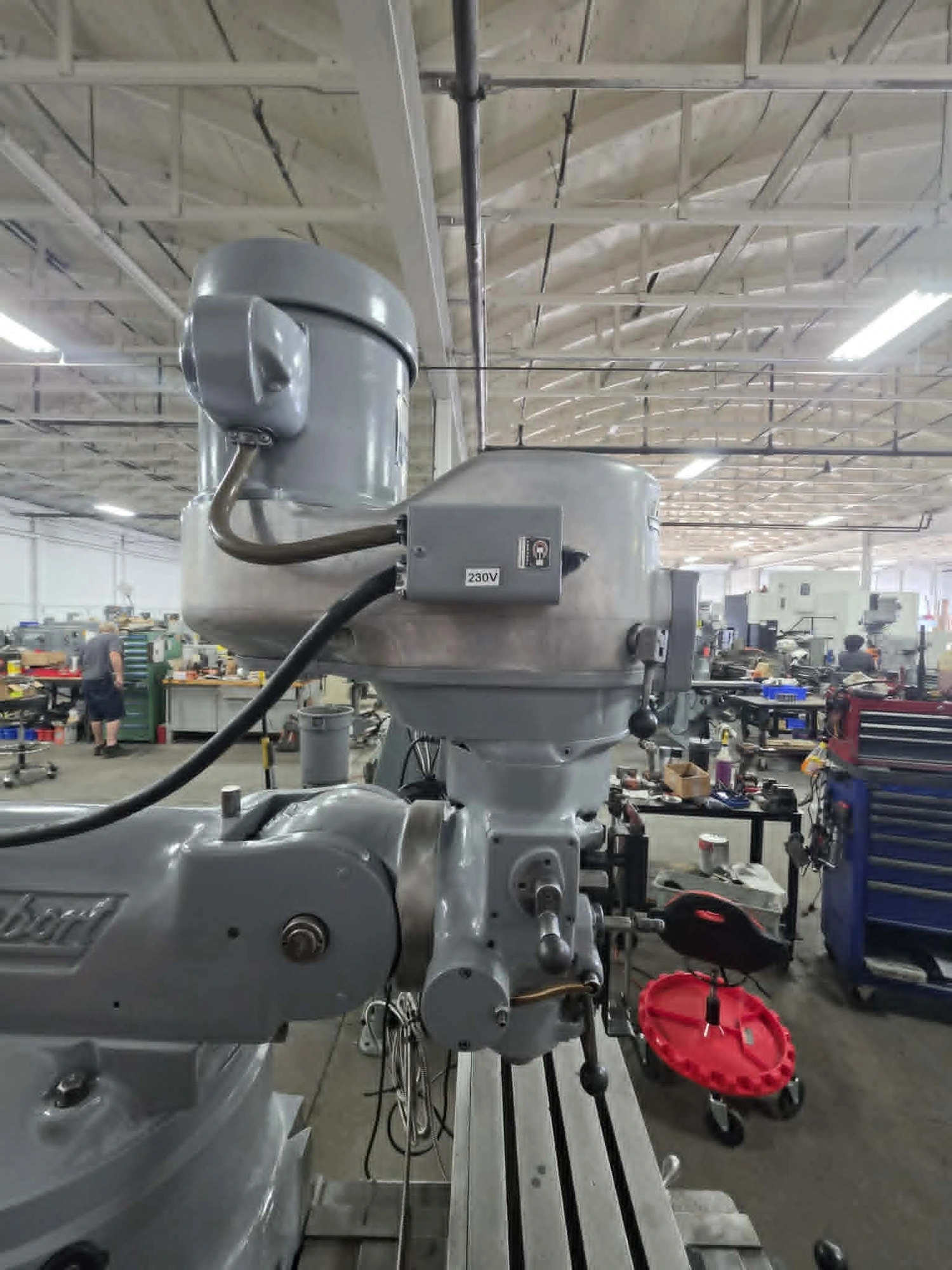 Bridgeport #Series-1, vertical milling machine, 9" x 42" table, 31" X, 12" Y, 16" Z, 12" ram, 1.5 HP, 60-4200 - Image 7