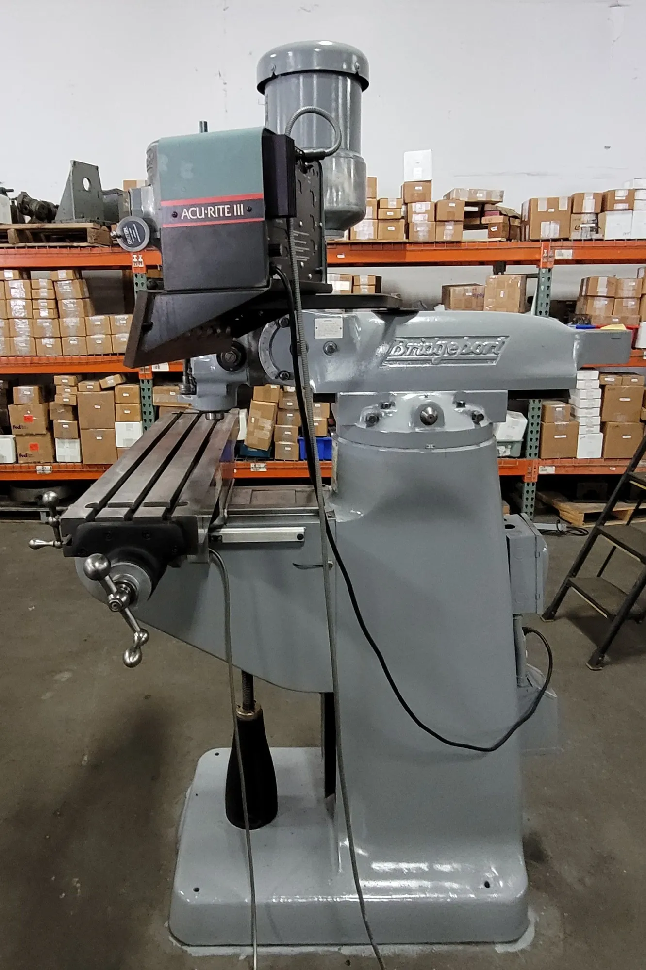 Bridgeport #Series-1, vertical milling machine, 9" x 42" table, 31" X, 12" Y, 16" Z, rebuilt 2 HP head, 4200 - Image 2