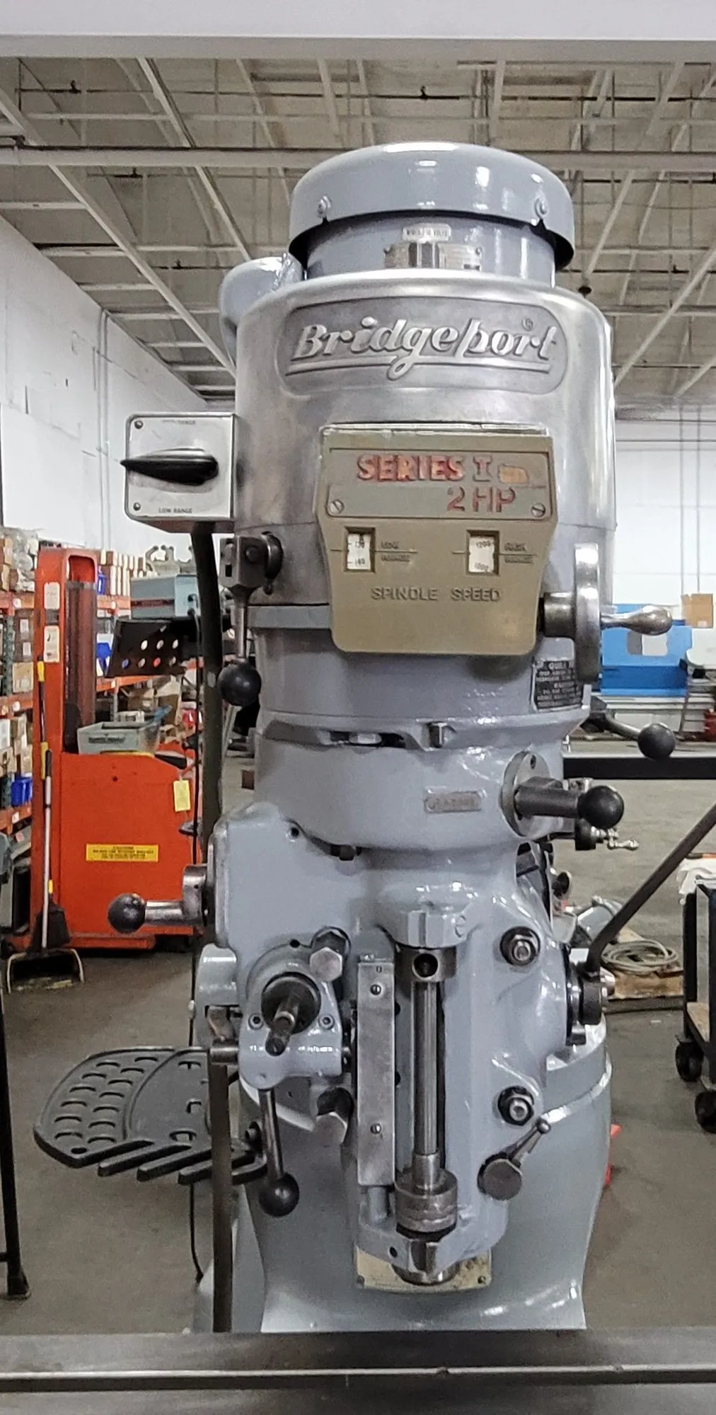 Bridgeport #Series-1, vertical milling machine, 9" x 42" table, 31" X, 12" Y, 16" Z, rebuilt 2 HP head, 4200 - Image 6