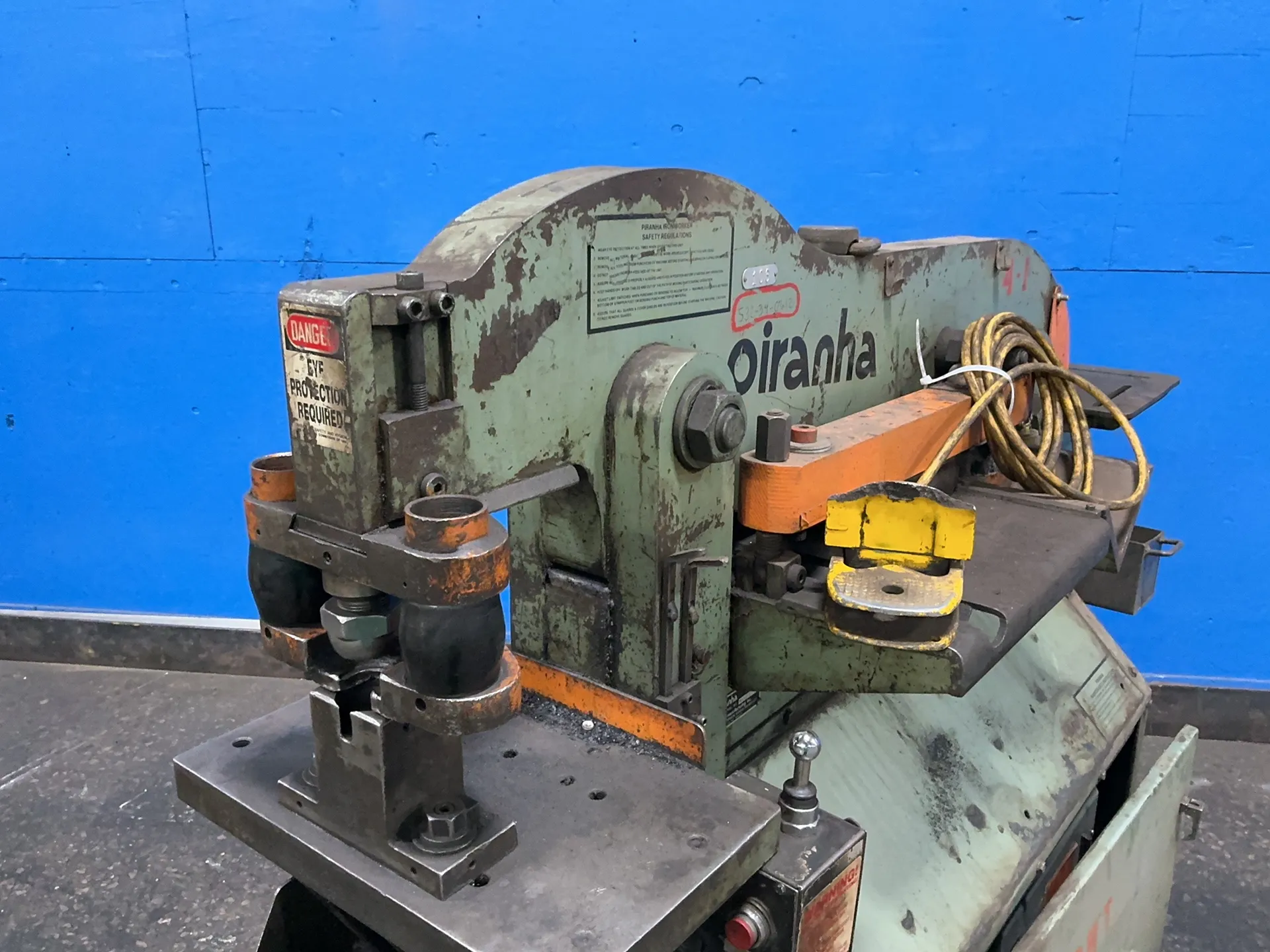 Piranha Mega Manufacturing, Ironworker, 50 Ton, Foot Switch - Image 1