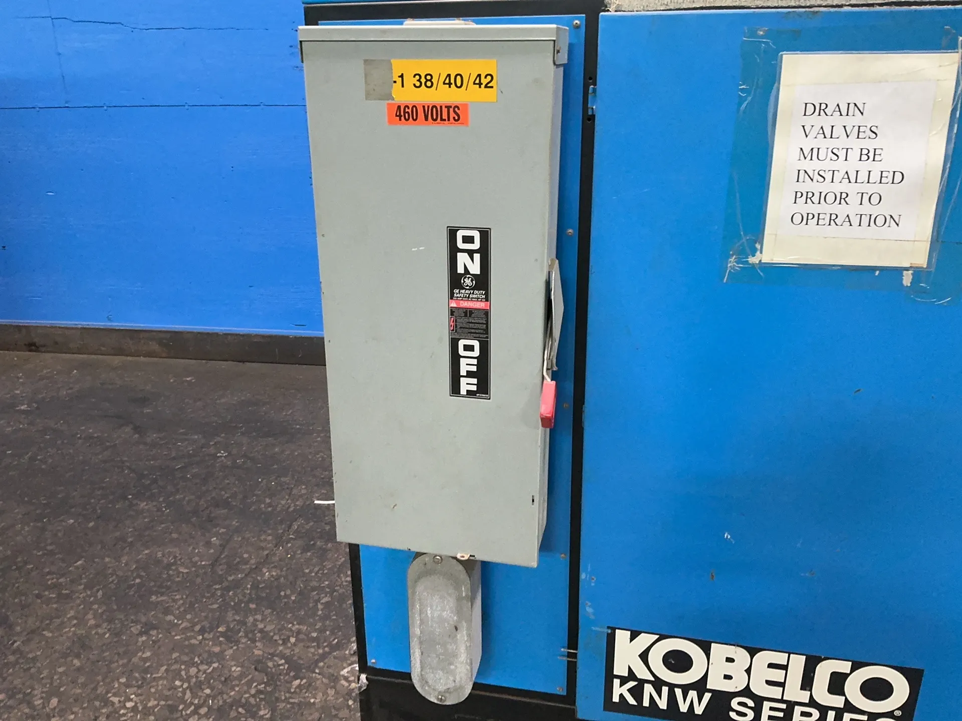 Kobelco #KNW-A1-A/L, Rotary Screw Air Compressor, 44,371.57 Hours - Image 4