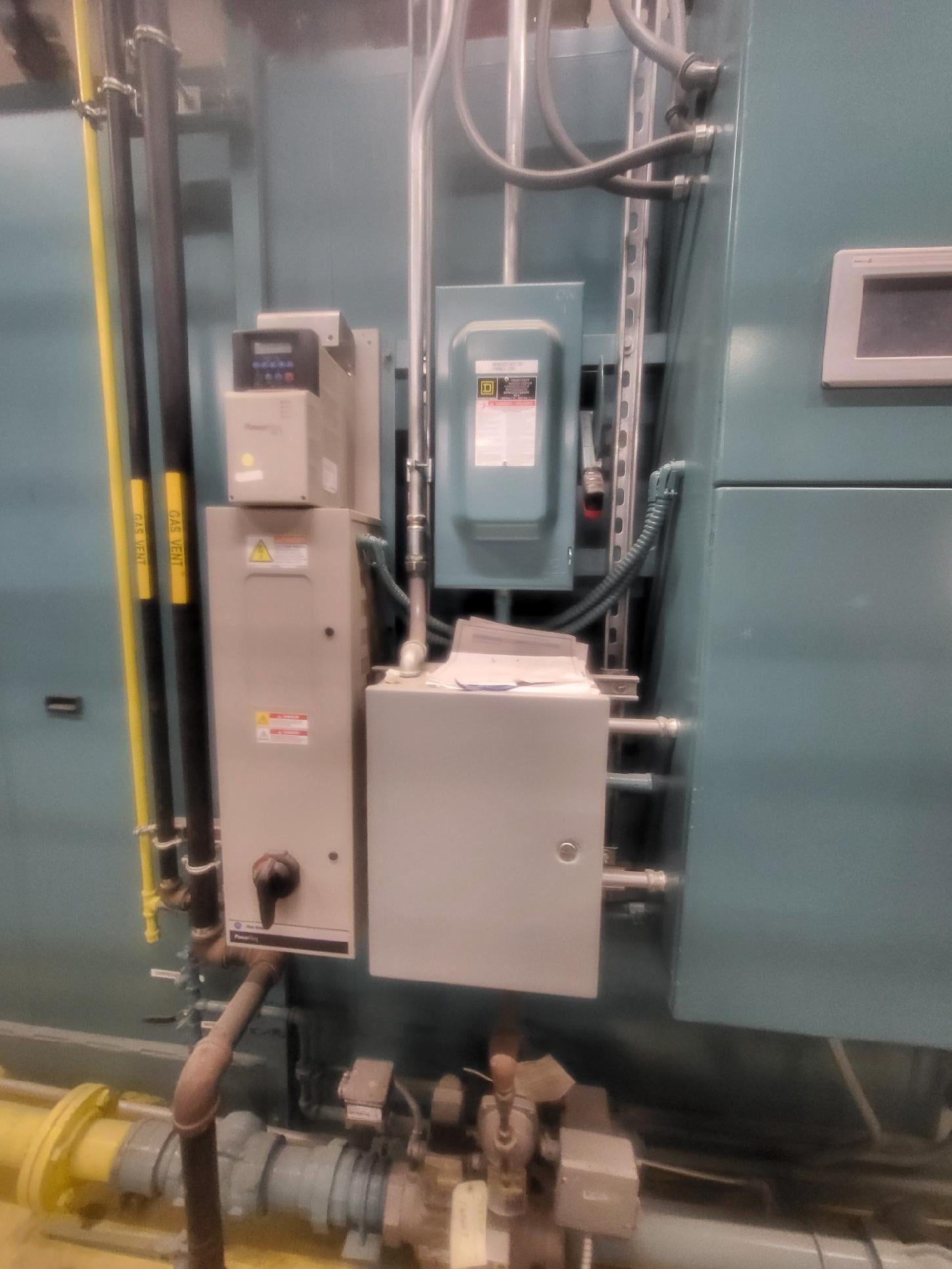12 MMBTUH Cleaver-Brooks #FLX-200-1250-160HW, gas fired hot water boiler, 12500 MBH max. input, 89.3 GPH max. - Image 2