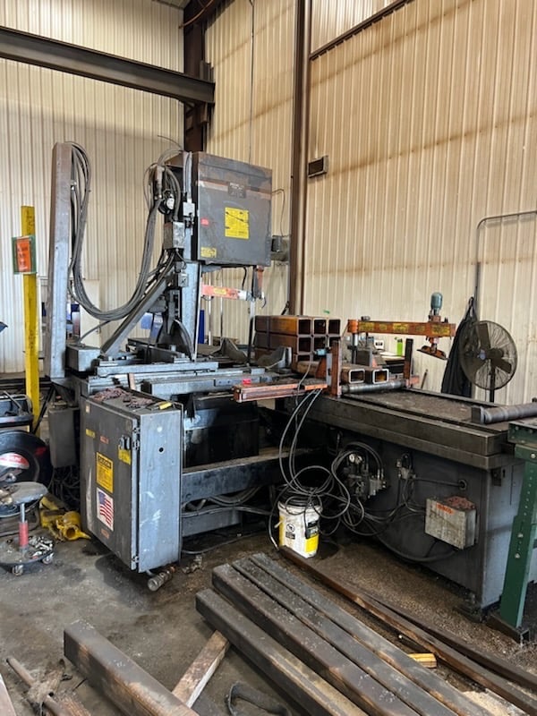 20" x 24" Hem #VT130HA60, fully automatic vertical band saw, 1-1/2" x .05" blade, 400 SFPM, 48" bar feed - Image 1