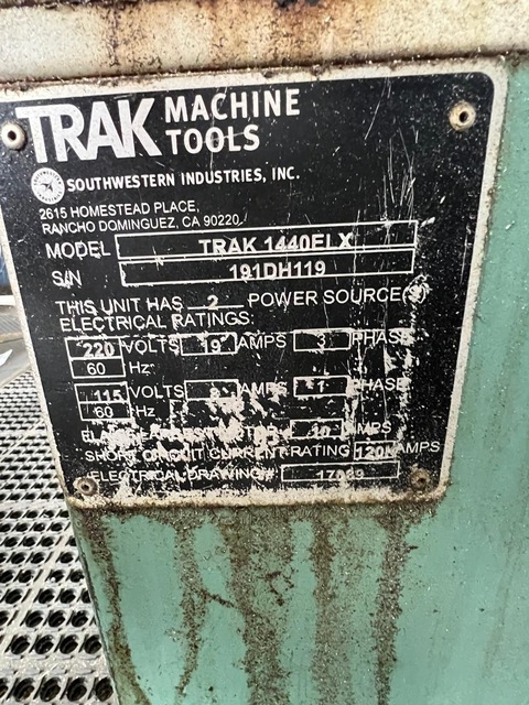 Southwestern Industries #Trak-TRL-1440, flatbed CNC lathe, ProtoTRAK ELX Control, 14" swing, 40" centers - Image 10