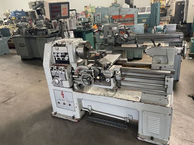 15" x 28" Sharp #1528, engine lathe, 20" swing in gap, 8-1/4" swing over cross slide, 1-1/2" bore, D1-6 - Image 1