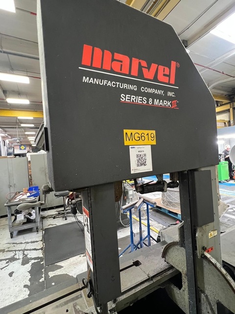 18" x 22" Marvel #Series-8-Mark-III, vertical tilt frame band saw, 184" x 1-1/4" x .042" blade, 50-450 FPM - Image 3