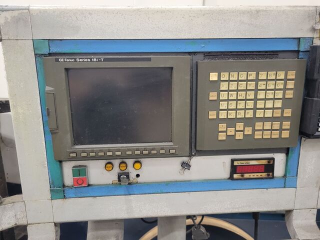 86" Olympia #V80, CNC vertical boring mill, 106" swing, 62" height under rail, 75 HP, 280 RPM, Fanuc 18i-T - Image 7