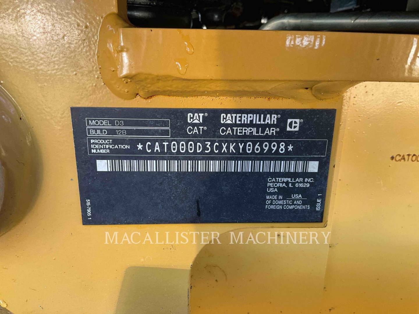 Caterpillar D3LGP, 82 hours, S/N: XKY06998, 2025 - Image 6
