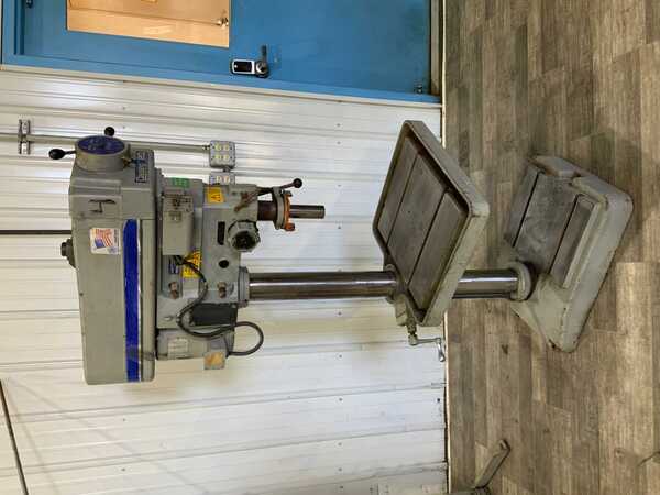 20" Clausing #2277, single spindle drill, 10" throat, hand feed, forward/reverse, 1.5 HP - Image 1