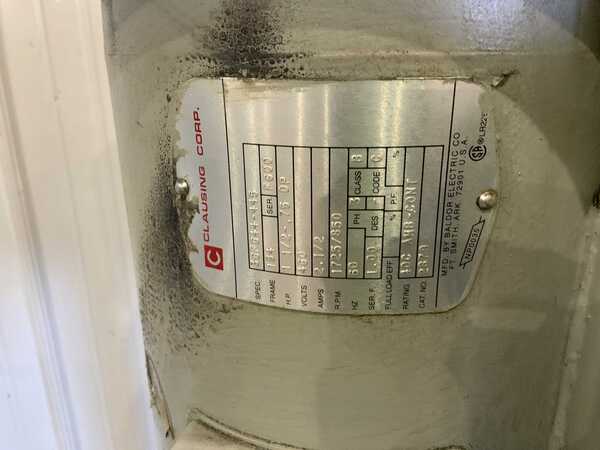 20" Clausing #2277, single spindle drill, 10" throat, hand feed, forward/reverse, 1.5 HP - Image 6