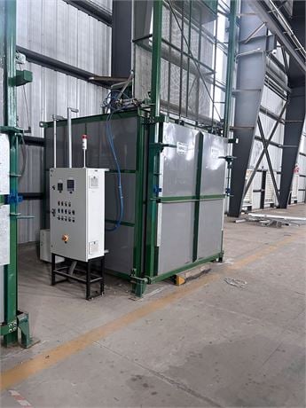59" width x 59" H x 59" D Prefinsa #HR-AG-150-3.4/800-PE, box furnace, 1472°F max., 96 kW, 3 ton load, 460 - Image 1