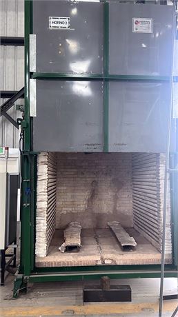 59" width x 59" H x 59" D Prefinsa #HR-AG-150-3.4/800-PE, box furnace, 1472°F max., 96 kW, 3 ton load, 460 - Image 2