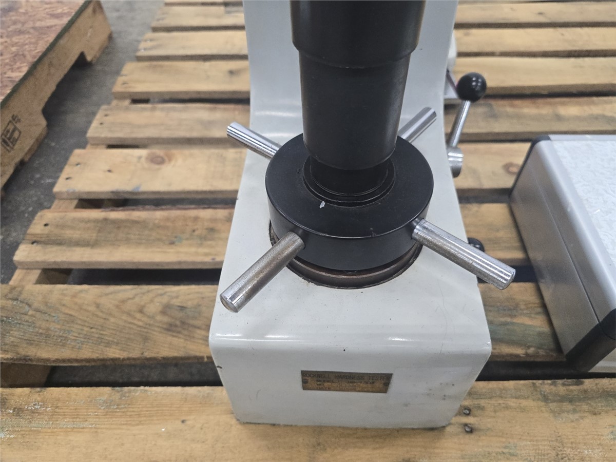 Rockwell #HR-150A, manual hardness tester, HRA/HRB/HRC scales, weight-loaded test force, analog dial - Image 2