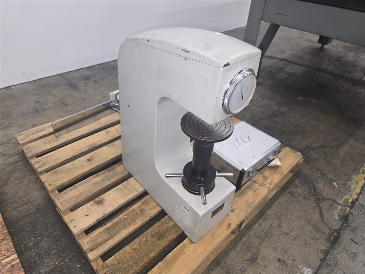 Rockwell #HR-150A, manual hardness tester, HRA/HRB/HRC scales, weight-loaded test force, analog dial - Image 7