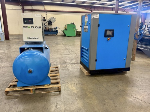 108 cfm, 125 psi, Kobelco #KI-30-125, Rotary Screw Air Compressor, 30 HP, single stage, air cooled - Image 2