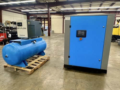 108 cfm, 125 psi, Kobelco #KI-30-125, Rotary Screw Air Compressor, 30 HP, single stage, air cooled - Image 6
