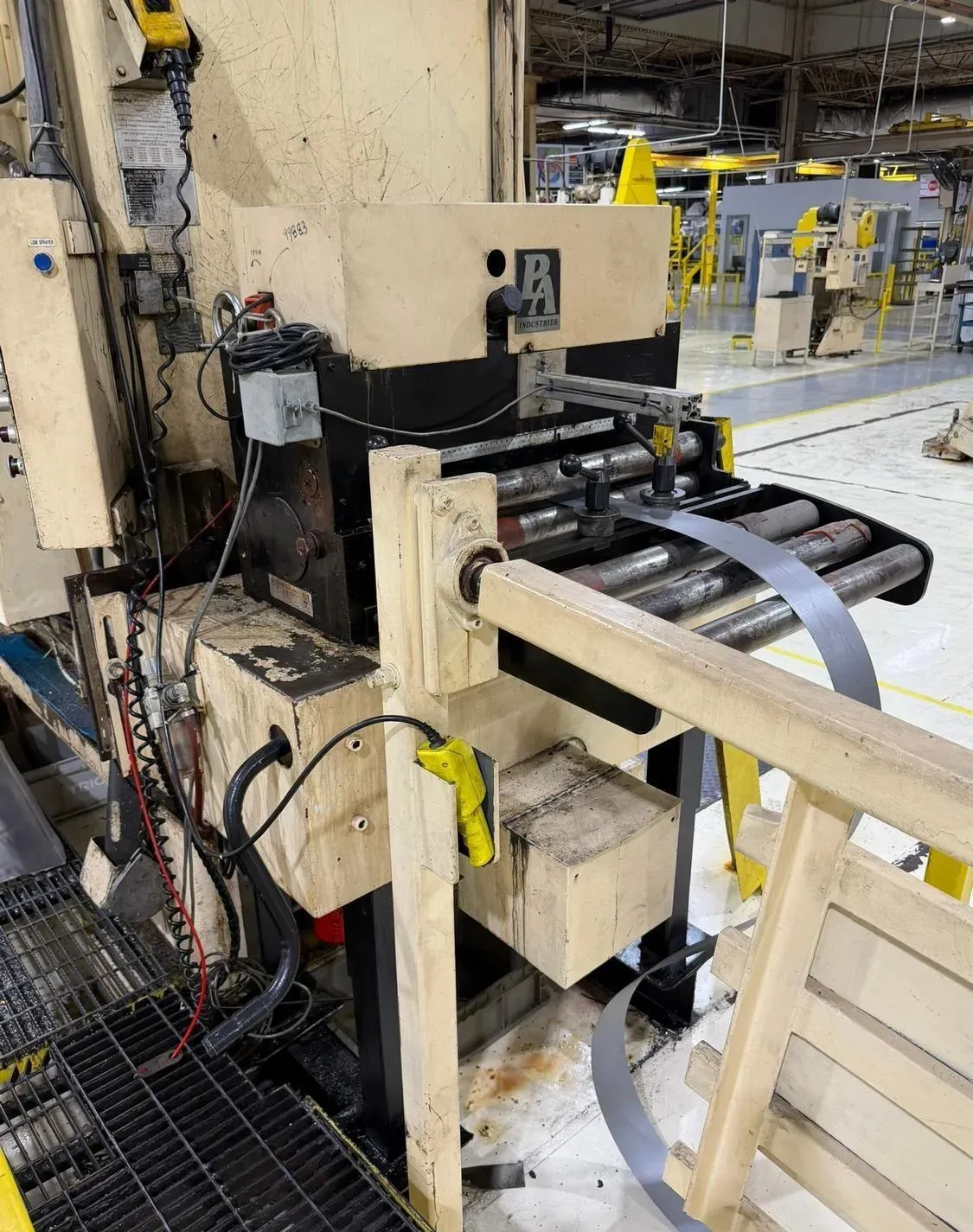 24" x .12" PA Industries, Servo Feeder, 3.55" roll diameter, 0.188" max. roll opening, cascade rolls, pilot - Image 1